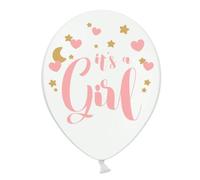 6 Ballons roses It's a girl 30 cm
