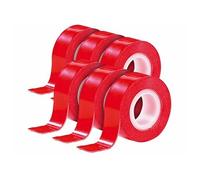 AGT 6 bandes adhésives double-face "Power Zip" - 19 mm x 1,5 m