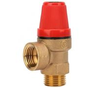 (6 bar 3/4 pouce mâle) Soupape de sécurité de surpression étanche en laiton de qualité pour chaudière, soupape de sécurité à ressort, valve à membrane conçue pour les systèmes de chauffage fermés
