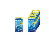 6 blister de 6 piles auditives RENATA ZA10 ZINC AIR JAUNE -