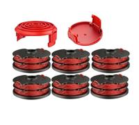 6 bobines de rechange et 2 pour coupe-bordures - Fil de 1,6 mm | Le lot de six bobines et deux assure un entretien de pelouse sans interruption.