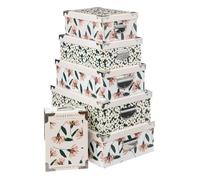 Paris Prix Lot de 6 boîtes de rangement Le Collectionneur 48 cm Multicolore