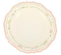 6 bols carton fairy world 13cm blanc rose pastel - générique 83432 Rose G
