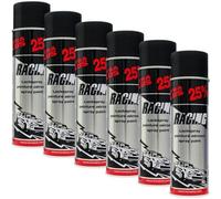 6 Bombes De Peinture - Carrosserie Voiture - Racing - Noir Mat - 500ml