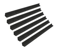 6 Bordures de Jardin 1,2 m Caoutchouc Noir Flexible 7,2 m Jardin Parterre