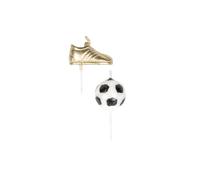 Dekora - Bougies d'Anniversaire Football - Ballon et Botte d'or