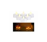 Britesta 6 bougies chauffe-plat à LED à effet flamme et minuteur