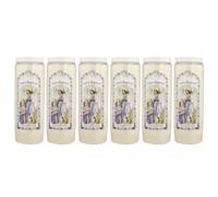 6 Bougies de neuvaine Ange Raphaël - Bougie Neuvaine - Culte Chrétien en Cire végétale