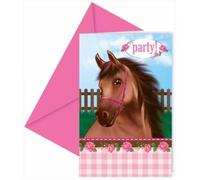 6 cartes d'invitation à la fête du cheval migno