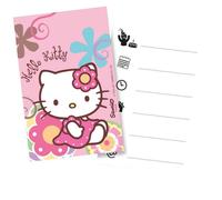 6 cartes d'invitation Hello Kitty Bamboo™