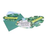 6 Cartes d'invitations ""Animaux & Jungle"" pour fête anniversaire REF/004CINV