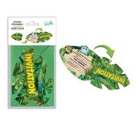 6 cartons invitation enveloppes animaux safari vert - générique 004cinv Vert G