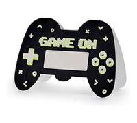 6 cartons invitation gamer jeux vidéo 16x11.5cm - générique zpp4 Noir G