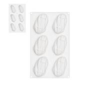 6 Cavity Nut Shape Mold for Cakes Chocolate and Jelly