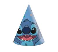 PROCOS Stitch Lot de 6 chapeaux de fête en papier FSC