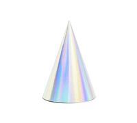 Party Deco Lot de 6 Cônes Capsules Effet Opalescent Irisé Irisé