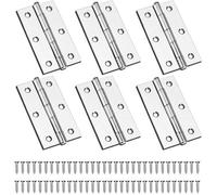 6 Charnière 75x50mm Charnière Acier Charnières à Roulement Charnières Piano Piano Inox Paumelles Paumelles De Porte Pour Porte