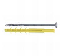 6 Chevilles longues CQLT D. 10 x 280 mm + Tirefond D. 7 x 280 mm - Tête hexa. 13 mm - Zingué