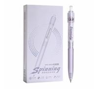 6-Cool One Summer Turn Pen Finger Tip Gyro Fun Pen - Glow Purple - 0,5 mm.