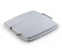 6 couvercles pour poubelles de 90 litres, gris, dimensions 507 x 60 x 470 mm