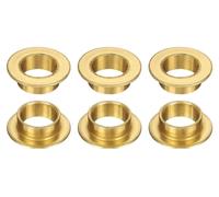 6 douilles d'étanchéité avec bride, diamètre intérieur 10 mm, diamètre extérieur 12 mm, longueur 6 mm