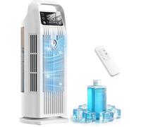 6 En 1 Climatiseur Mobile, Climatiseur Portable Silencieux Avec Refroidisseur D'Air 1200Ml, 120°Oscillation, 1-12H Minuteries, 4 Vi