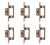 6 Ensembles Charnière de Meuble en Fer et Cadres Bois | Installation Facile, Mouvement Stable, Longue Durée, pour Bricolage, la Cuisine, Réparation Domestique et Propriétaires