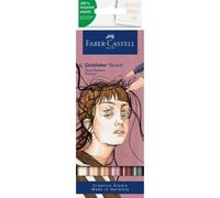 6 Feutres De Coloriage - A Base D'alcool - Double Pointes - Portrait - Faber Castell - Goldfaber