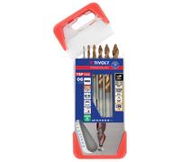 Tivoly Forets métaux FUSIO TSP HSS taillés meulés revêtus affûtage étagé Ø 2 à 8 mm - 6 pièces