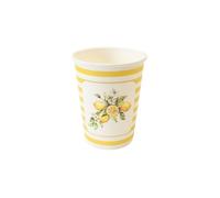 6 GOBELETS CARTON RIVIERA CITRON 25CL JAUNE
