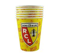 6 Gobelets en carton RC Lens 25 cl