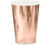 6 gobelets or rose brillant 220ml - générique kpp35-019r-eu1 Rose G