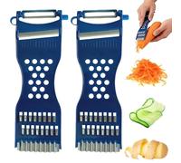 6 in 1 Éplucheur Multifonctionnel Léger et Pratique Coupe Pomme | Coupe Legumes Multifonctions Peel Cut pour Pommes de Terre Carottes et Concombres