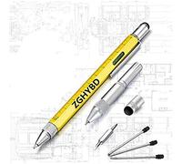 6-in-1 Multi-Functional Stylus Pen， Spirit Level, Stylus, Flat-Head and Phillips, Multifunction Tool Pen Pen for Men Father - Multi Tool Pen for Men Socks Blue