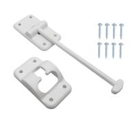 6-Inch RV Door Catch Latch Set - Exterior Door Holder Hook with 8 Screws | 6-Inch Extended Length Design, Heavy-Duty Weather-Resistant , Includes 8 Mounting Screws for Complete Installation, Ho