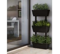6× Jardinières Anthracite Lits Surélevés Boîtes à Fleurs Bacs Plantes vidaXL