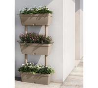 6× Jardinières Anthracite Lits Surélevés Boîtes à Fleurs Bacs Plantes vidaXL
