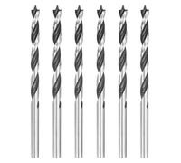 6 mèches de perçage pour pain, diamètre 4 mm, tige droite, forme cylindrique, mèche hélicoïdale métrique