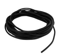 6 mètres de cordon d'étanchéité, Ø 4 mm, en mousse, cordon rond EPDM, pour joints, noir, profilé de remplissage pour le joint des portes, fenêtres, murs et plafonds