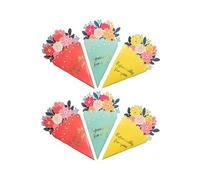 6 mini-cartes de voux bouquet de fleurs avec enveloppes []