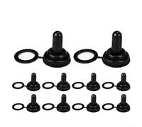 6 mm et 12 mm en caoutchouc pour interrupteurs à bascule, couvercles de protection noirs pour boutons à bascule, composants électriques industriels