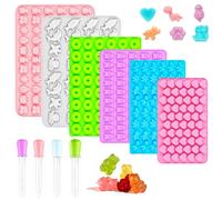 6 moules en silicone pour chocolat, avec des formes de gouttes, idéaux pour créer des collations et des desserts originaux