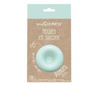 6 Moules Silicone Individuels "Donuts