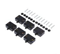 6-Pack Closet Door Light Switch Normally Open PC White(black) | 6-pack set, normally open type, auto on/off action, fits closet doors, includes screws caps