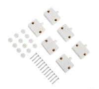 6-Pack Door Light Switch Normally Open PC Material Normally Open Cabinet Switch 6-Pack White Black Auto On/Off Closet Switch 6-Pack Screw Mount Compact Door Sensor Switch 33x23mm 6-Pack Set(white)