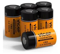 6-Pack Pile CR2 3V CR 2 Piles Lithium CR15H270 Télémètre Lampe de Poche Systèmes d’Alarme Télémètre Non Rechargeable
