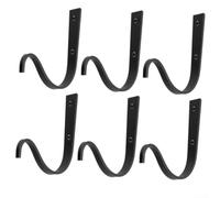 6 Pack Supports De Panier Suspendus pour 3x4 Pouces Résistants Aux | Acier pour robuste finition noire design incurvé kit de montage inclus adapté extérieur