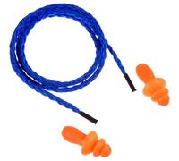 6 Paires Bouchons Bleu D'oreilles En Cordon Bouchons D'oreilles En Silicone Réutilisables Avec Corde Bouchon D'oreille Anti-Bruit Pour Sommeil Protection Auditive