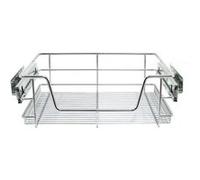 6 Paniers Coulissants pour Placard ou Cabinet de Cuisine de 50cm Argent G