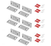 6 PCS Aimant Porte Placard Loquet Magnetique Loqueteaux Magnétiques en Métal à Coller pour Porte Coulissante Tiroirs Aimanté